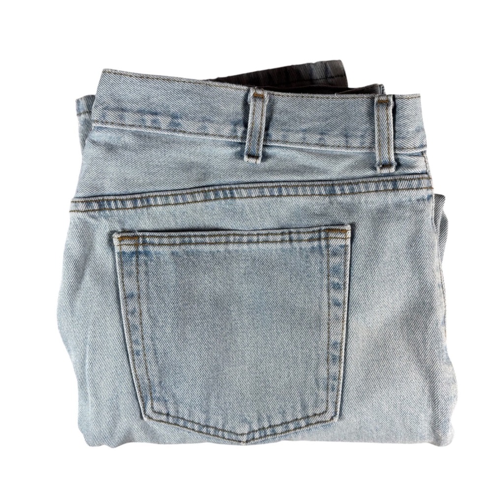 George Regular Fit Jeans Mens HTF Sz 40x32 Light Wash Blue Straight Leg Denim